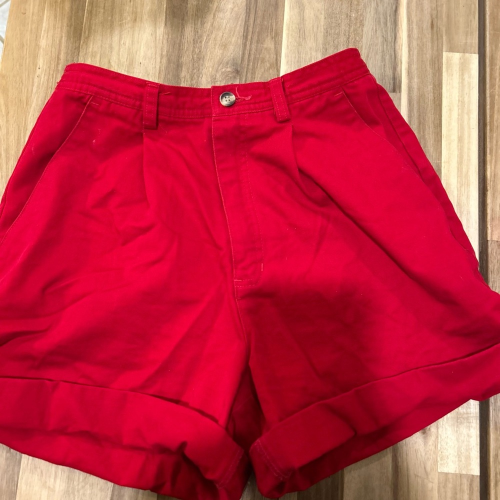 Vintage St. John's Bay Red High Waist Shorts